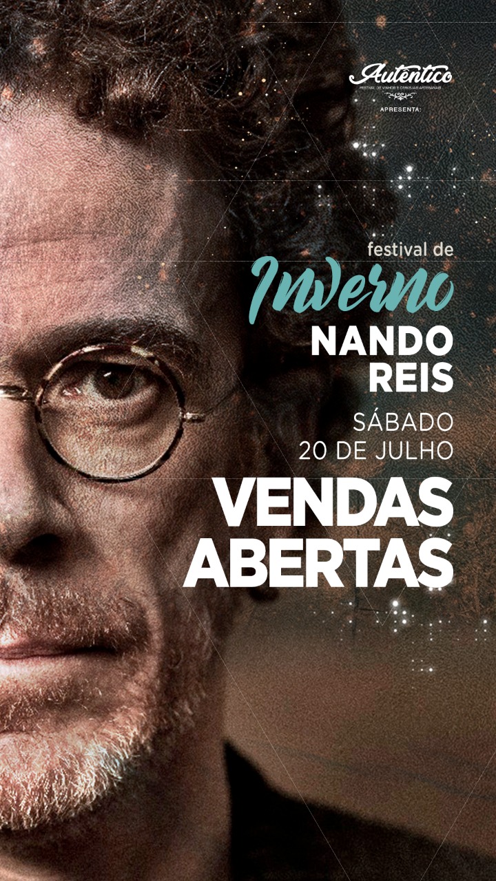 FESTA DE DOIS ANOS DO AUTÊNTICO TEM NANDO REIS COMO ATRAÇÃO PRINCIPAL